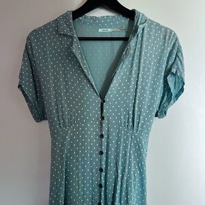 Urban Outfitters Kimchi Blue Lucy Printed Shirt Dress